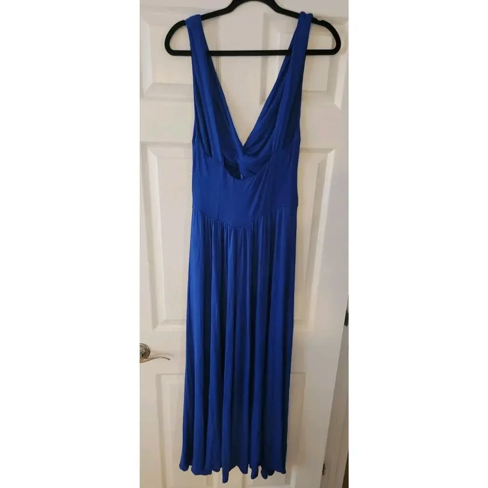 FREE PEOPLE Beach Jumpsuit SZ M Endless Summer Harlow Twist Knot Wide Leg Pant